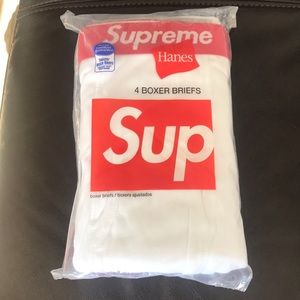Limited edition Supreme boxer briefs- comes with 4